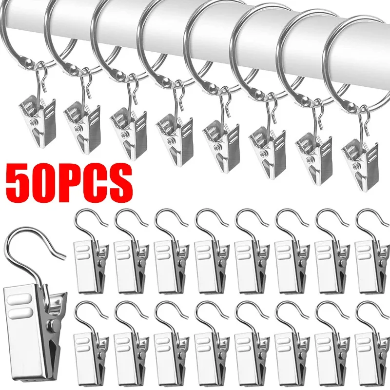 10/50PCS Metal Curtain Clips with Hanging Hooks Small Window Curtain Photo Arts Crafts Durable Hook Clips Window Accessories
10/50PCS Metal Curtain Clips with Hanging Hooks Small Window Curtain Photo Arts Crafts Durable Hook Clips Window Accessories