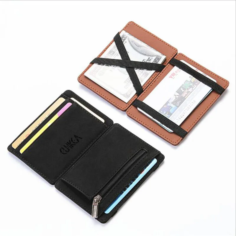 Men Male PU Leather Mini Small Magic Wallets Zipper Coin Purse Pouch Plastic Credit Bank Card Case Holder
Men Male PU Leather Mini Small Magic Wallets Zipper Coin Purse Pouch Plastic Credit Bank Card Case Holder