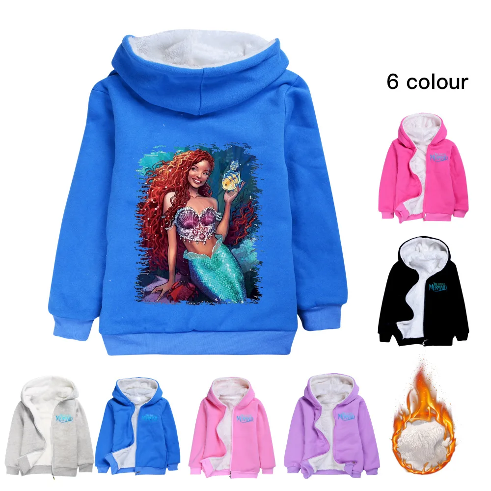 the little mermaid Girls Winter Clothes Kids Costume Teenager Boys Keeping Warm Thicken Velvet Hooded Jacket Children Fur Coat
the little mermaid Girls Winter Clothes Kids Costume Teenager Boys Keeping Warm Thicken Velvet Hooded Jacket Children Fur Coat