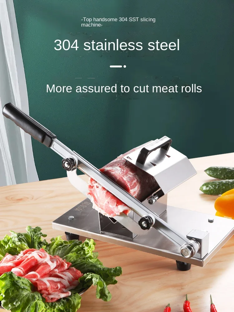 FQ Stainless Steel Meat Slicer Manual Cut Beef Roulade Meat Slicer Household Small
FQ Stainless Steel Meat Slicer Manual Cut Beef Roulade Meat Slicer Household Small