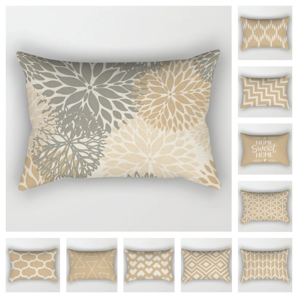 Geometric khaki pillowcase 30 * 50 sofa cushion cover 40 * 60 solid color pillowcase cushion cover home decoration
Geometric khaki pillowcase 30 * 50 sofa cushion cover 40 * 60 solid color pillowcase cushion cover home decoration