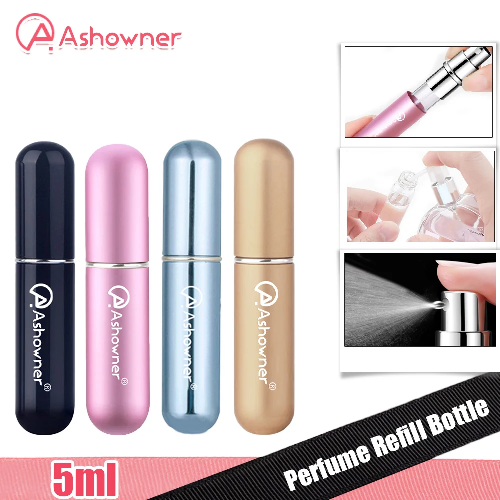 5ml Perfume Refill Bottle Portable Mini Refillable Aluminum Atomizer Bottle Travel Spray Bottles Empty Cosmetic Containers
5ml Perfume Refill Bottle Portable Mini Refillable Aluminum Atomizer Bottle Travel Spray Bottles Empty Cosmetic Containers