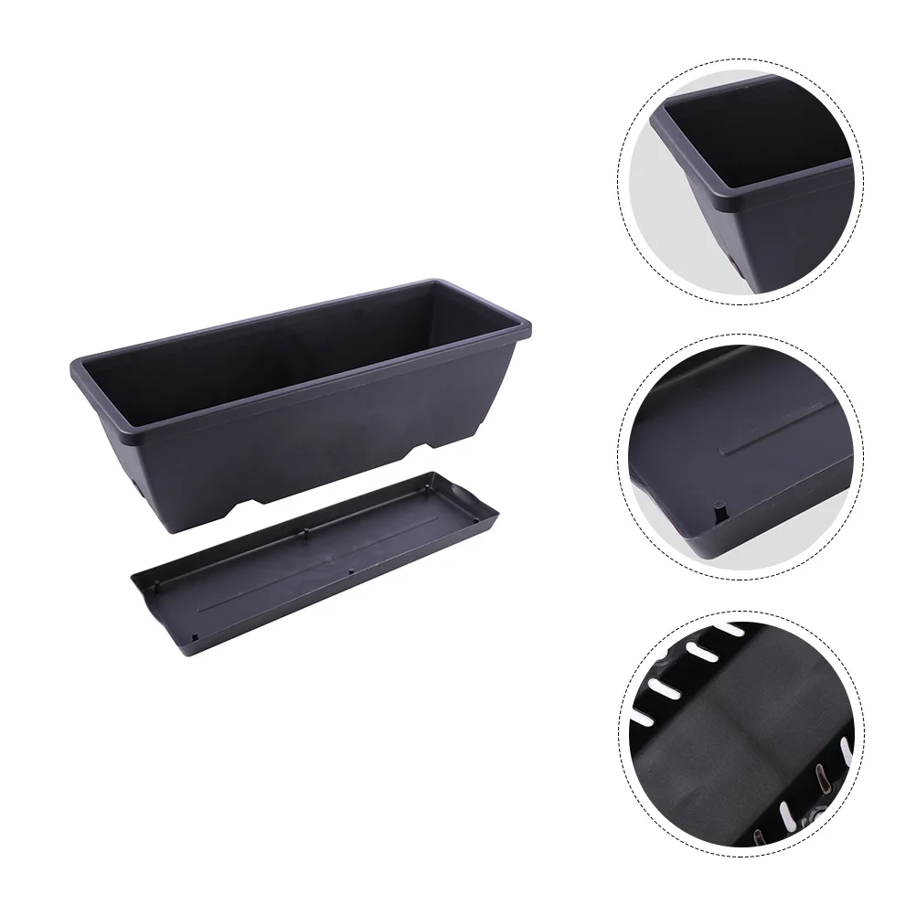 Rectangular Planting Trough Flower Planter Garden Decorations Plastic Holder Vase Pot Vegetable
Rectangular Planting Trough Flower Planter Garden Decorations Plastic Holder Vase Pot Vegetable