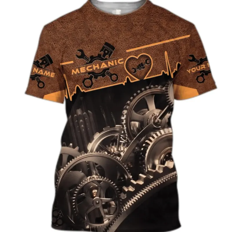 New Men T Shirt Vintage T-shirt Summer Clothing Personalized Name Mechanic 3d Print Tops Street Casual Sports Oversized Pullove
New Men T Shirt Vintage T-shirt Summer Clothing Personalized Name Mechanic 3d Print Tops Street Casual Sports Oversized Pullove