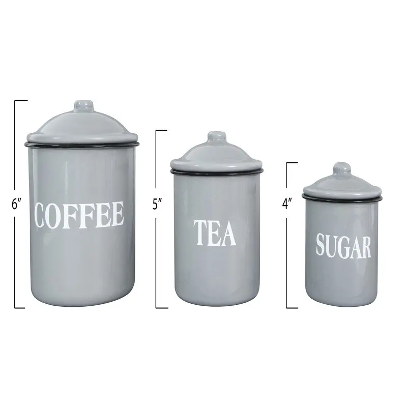 

Высококачественные 3-х компонентные многоразовые контейнеры для хранения кофе, чая и сахара с крышками в 3 разных размерах/дизайнах-идеально подходят для дома или