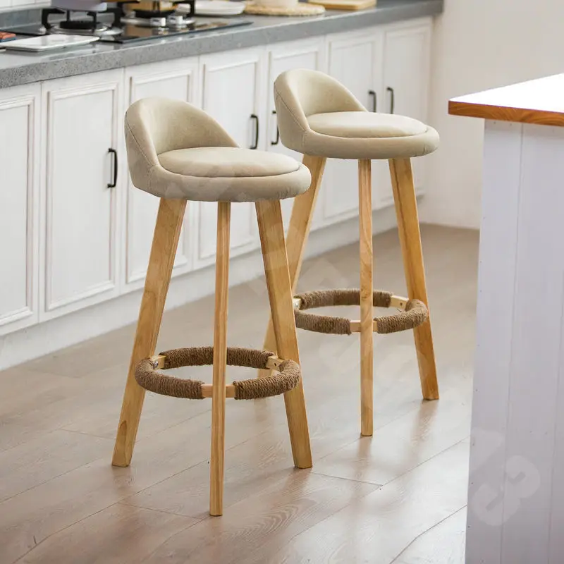 Solid wood bar chair modern simple bar chair Nordic creative bar stool retro tea shop high stool home
Solid wood bar chair modern simple bar chair Nordic creative bar stool retro tea shop high stool home
