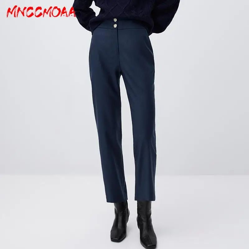2022 Spring Autumn Women Fashion Double Button Design Wool Trousers Pants Female Casual Solid Color Simple Bottoms
2022 Spring Autumn Women Fashion Double Button Design Wool Trousers Pants Female Casual Solid Color Simple Bottoms