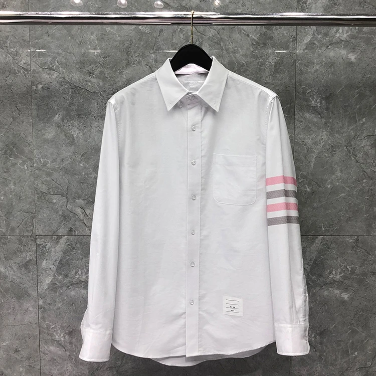 TB Shirts Men New Shirts Multicolor Sleeve Men Slim White Casual Shirt Turn Down Collar Oxford Textile Men's Clothing
TB Shirts Men New Shirts Multicolor Sleeve Men Slim White Casual Shirt Turn Down Collar Oxford Textile Men's Clothing
