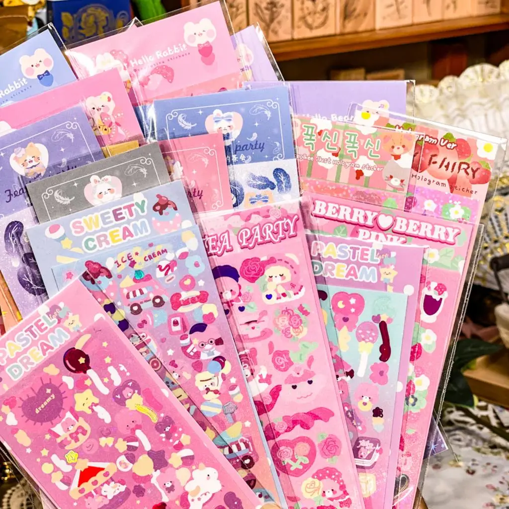 Jellypal NEW ARRIVAL 5PCS 6PCS Full Set Series Decorative Pink Stickers Kpop Idol Card Album Sticker Agenda Korean Stationery
Jellypal NEW ARRIVAL 5PCS 6PCS Full Set Series Decorative Pink Stickers Kpop Idol Card Album Sticker Agenda Korean Stationery