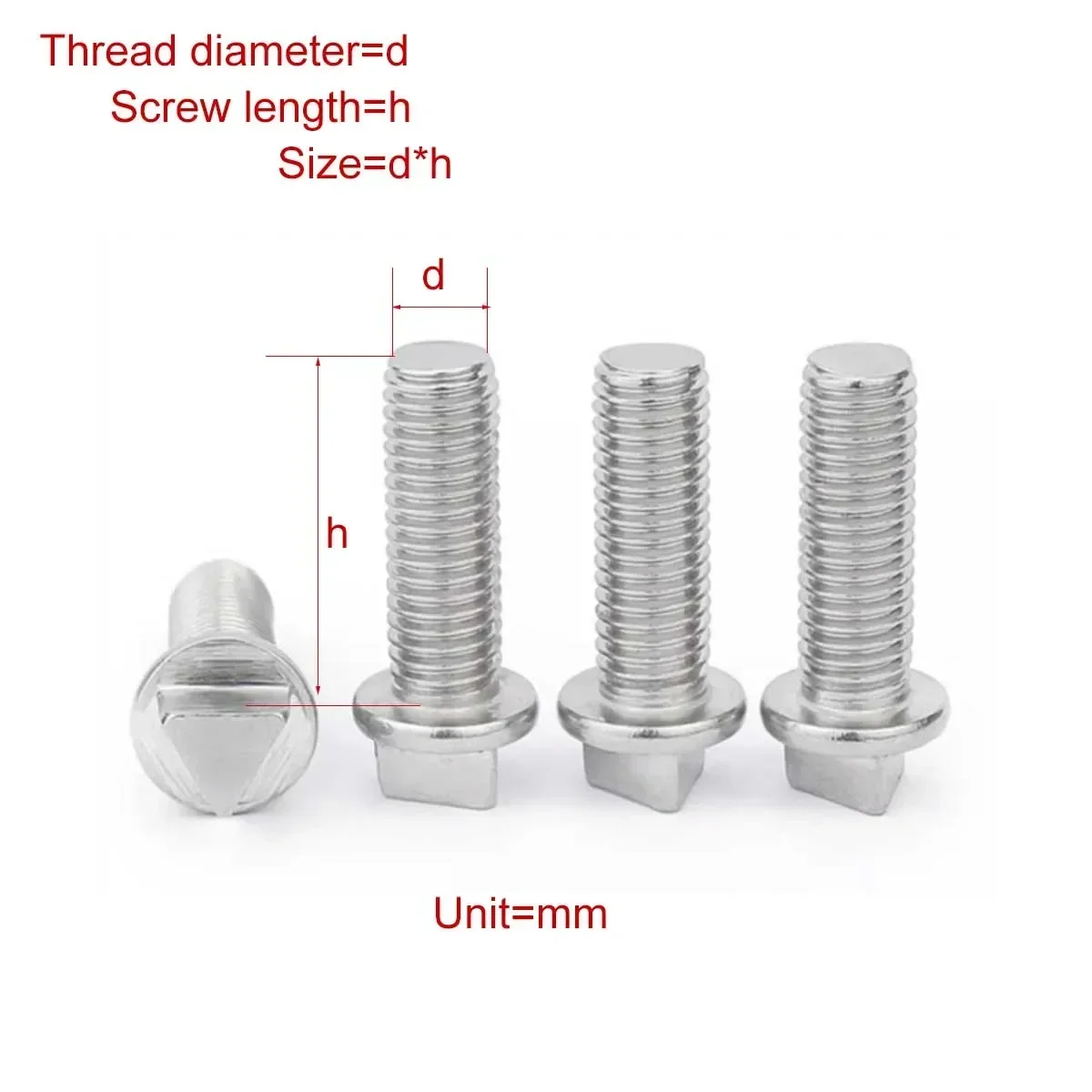 304 винт с треугольной головкой из нержавеющей стали с защитой от кражи/болт шасси M6M8M10
304 винт с треугольной головкой из нержавеющей стали с защитой от кражи/болт шасси M6M8M10