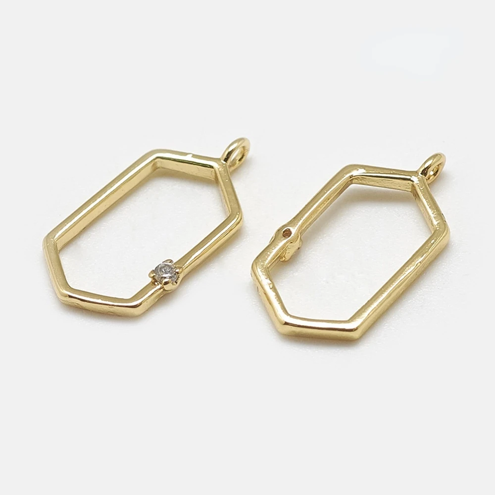 5pcs Brass Open Back Bezel Pendants For DIY UV Resin Epoxy Resin Pressed Flower Jewelry Hexagon Clear Real 18K Gold Plated
5pcs Brass Open Back Bezel Pendants For DIY UV Resin Epoxy Resin Pressed Flower Jewelry Hexagon Clear Real 18K Gold Plated