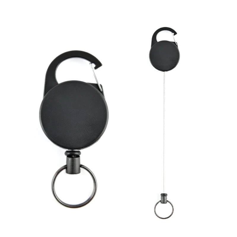 

Heavy-duty retractable Keychain Anti-Theft keychain with maximum extension length of 23 "retractable badge holder