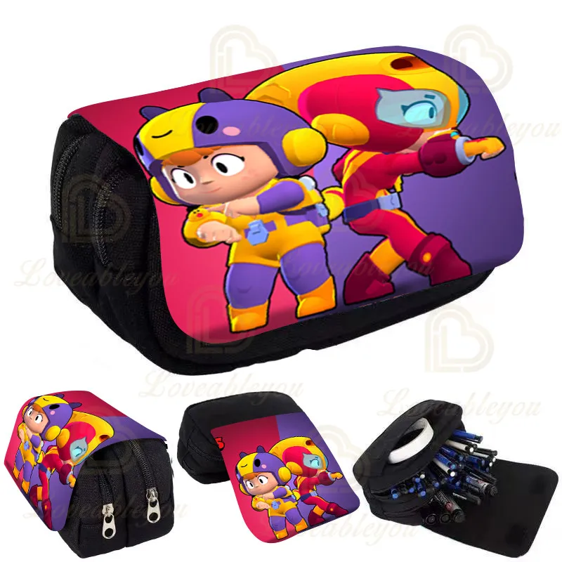 Kids Pencil Box Shoot Stars Print Pencil Case Game Canvas Stretch Double Layer Large Capacity Cute School Stationery
Kids Pencil Box Shoot Stars Print Pencil Case Game Canvas Stretch Double Layer Large Capacity Cute School Stationery