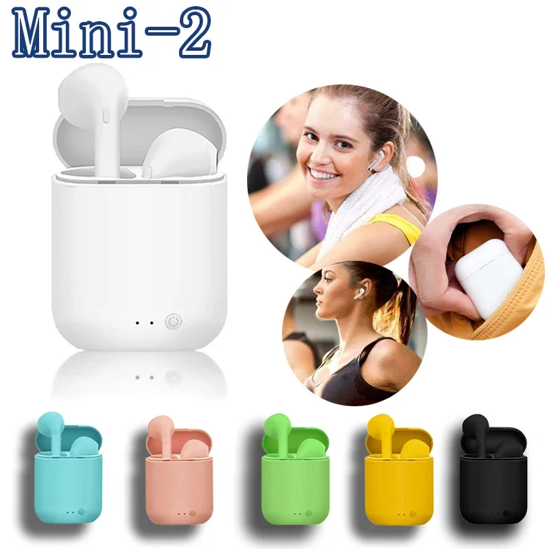 TWS Air Mini-2 Earphone Bluetooth Headphones with Mic 9D Stereo Hifi Earbuds for IPhone IOS Android Wireless Bluetooth Headset
TWS Air Mini-2 Earphone Bluetooth Headphones with Mic 9D Stereo Hifi Earbuds for IPhone IOS Android Wireless Bluetooth Headset