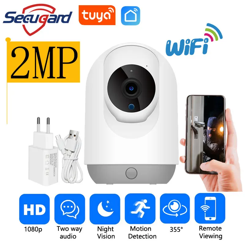 IP-камера Tuya 2 Мп с поддержкой Wi-Fi и PTZ, 1080P
IP-камера Tuya 2 Мп с поддержкой Wi-Fi и PTZ, 1080P