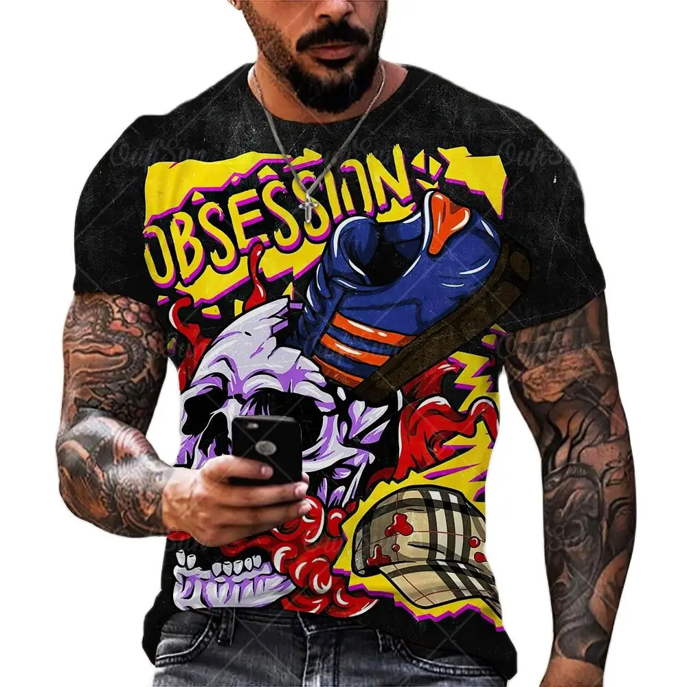 Футболка мужская оверсайз с круглым вырезом, Классическая уличная одежда с 3D-принтом черепа, дышащая Повседневная рубашка с коротким рукав...
Футболка мужская оверсайз с круглым вырезом, Классическая уличная одежда с 3D-принтом черепа, дышащая Повседневная рубашка с коротким рукав...