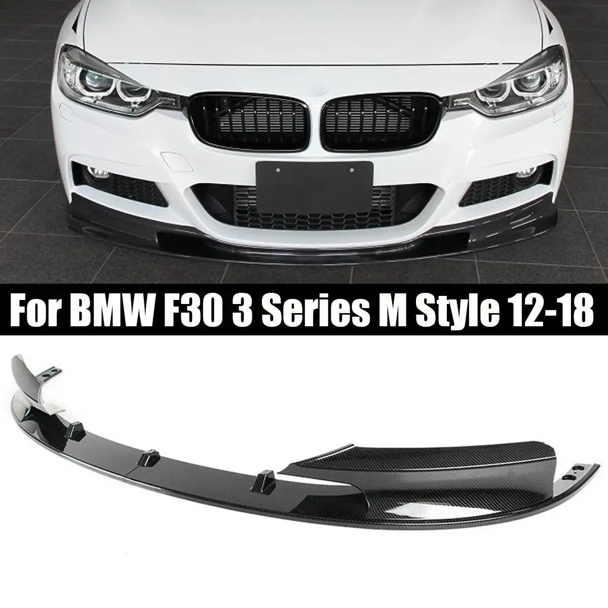Carbon Fiber Look Auto Front Splitter Front Bumper Lip For BMW F30 3 Series M Style 2012-2018 Only for Sports Version
Carbon Fiber Look Auto Front Splitter Front Bumper Lip For BMW F30 3 Series M Style 2012-2018 Only for Sports Version