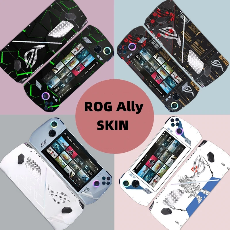 

ROG Ally Skin Sticker Protective, Vinyl Decal Anti Fingerprint Scratch Resistant Cover for ROG Ally Gamings Handheld Accessories