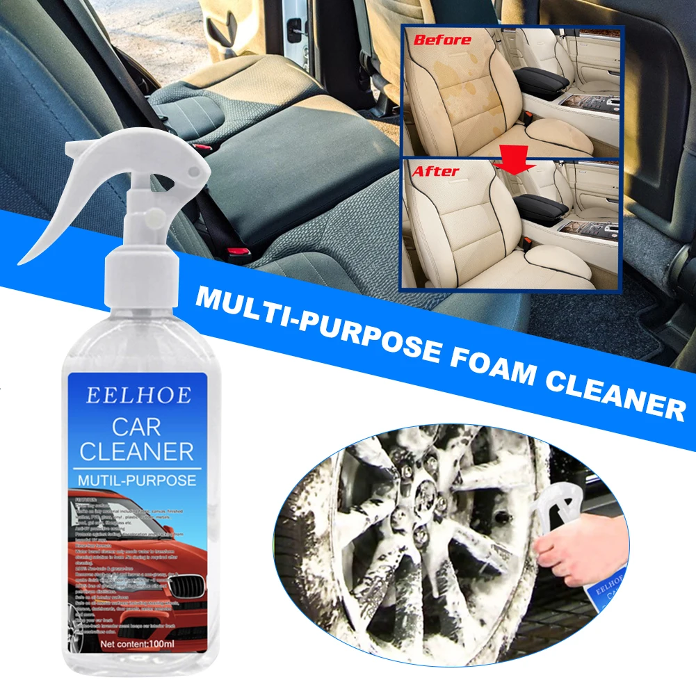 100ml Foam Cleaner Spray Multi Purpose Foam Car Interior Leather Cleaner Universal Cleanser Sofa Cloth Cleaning Agent Hot Sale
100ml Foam Cleaner Spray Multi Purpose Foam Car Interior Leather Cleaner Universal Cleanser Sofa Cloth Cleaning Agent Hot Sale