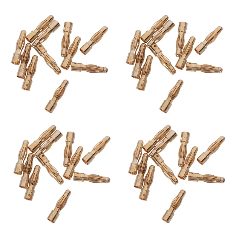 40PCS Gold Tone 4Mm Male Banana Plug Bullet Connector Replacements
40PCS Gold Tone 4Mm Male Banana Plug Bullet Connector Replacements