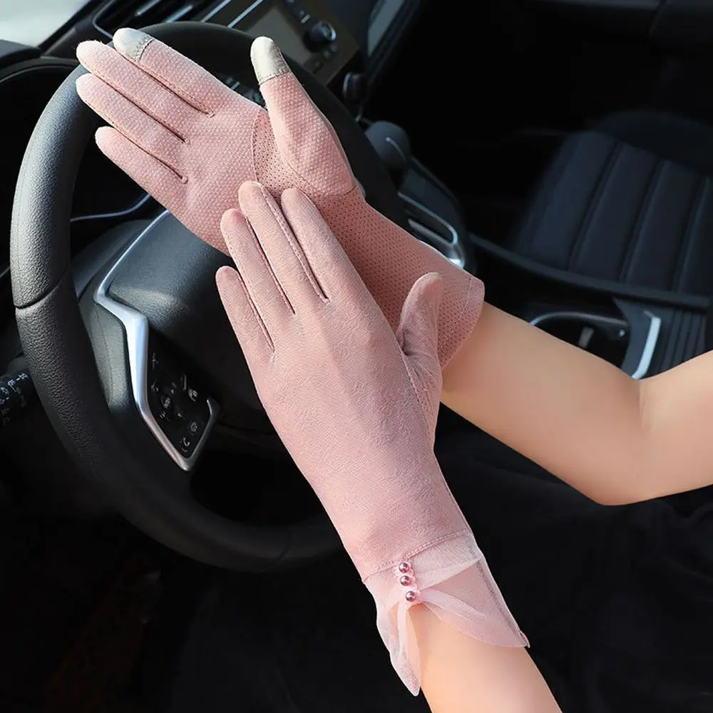 Lace Sunscreen Gloves Ladies Summer Anti-UV Anti-slip Touch Screen Ice Silk Breathable Thin Medium Long Outdoor
Lace Sunscreen Gloves Ladies Summer Anti-UV Anti-slip Touch Screen Ice Silk Breathable Thin Medium Long Outdoor
