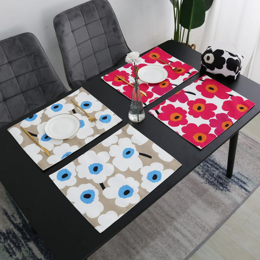Poppy Flower Table Mat Thickened Double-layer Thickening Waterproof Plate Mat Fabric Western Food Mat Tableware Mat Double Layer
Poppy Flower Table Mat Thickened Double-layer Thickening Waterproof Plate Mat Fabric Western Food Mat Tableware Mat Double Layer