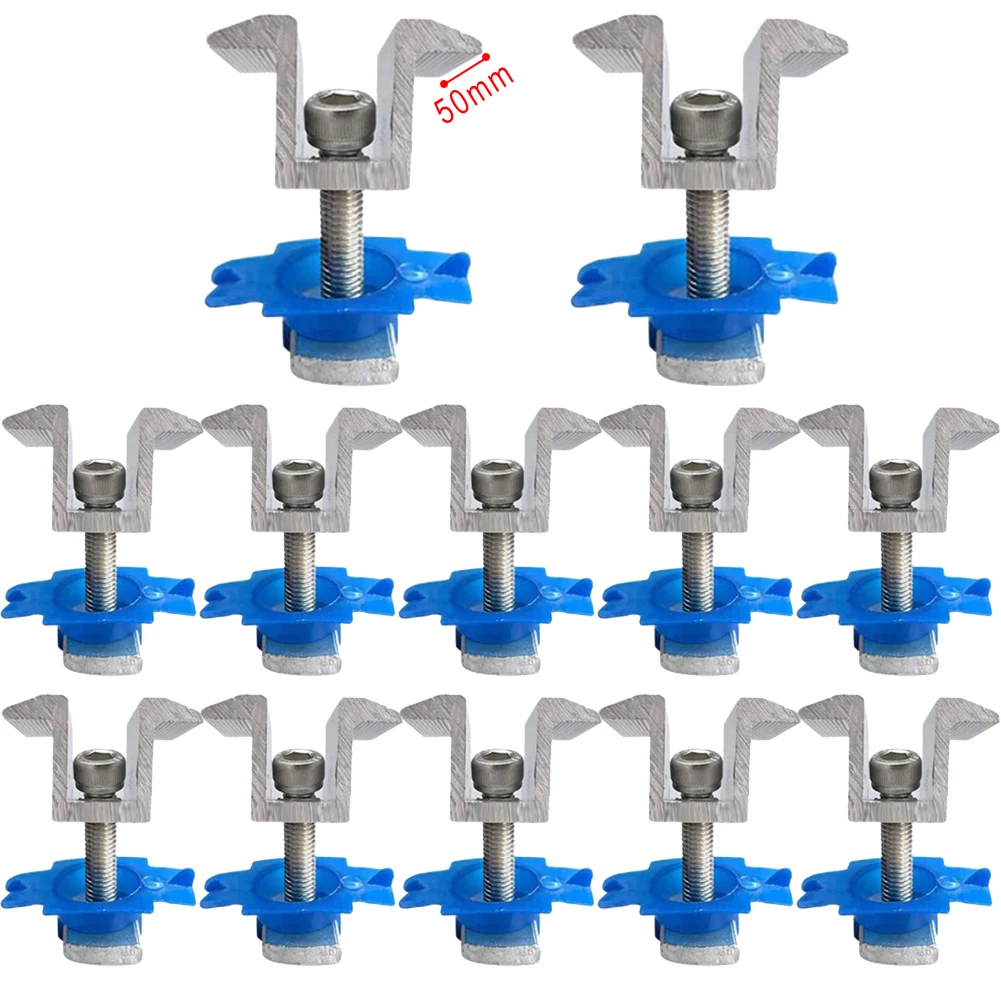 12pcs Solar Panel Bracket End & Mid Module Clamp For 35/40mm PV Solar Panel Racking Clamps Holder Mounting Rail Fixing Clamp
12pcs Solar Panel Bracket End & Mid Module Clamp For 35/40mm PV Solar Panel Racking Clamps Holder Mounting Rail Fixing Clamp