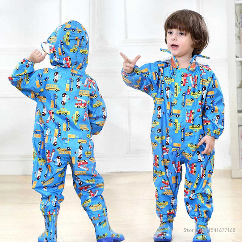 Детский цельнокроеный плащ с мультяшным рисунком, шапка для мальчиков и девочек, со светоотражающими элементами 
Детский цельнокроеный плащ с мультяшным рисунком, шапка для мальчиков и девочек, со светоотражающими элементами