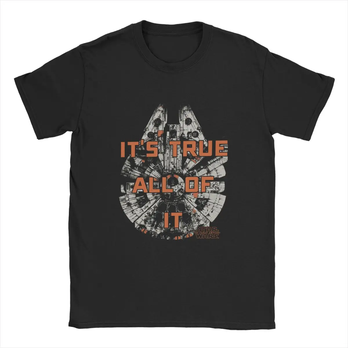 Men T-Shirt Disney Star Wars True Millennium Falcon Novelty 100% Cotton Tees Short Sleeve T Shirts O Neck Tops Gift
Men T-Shirt Disney Star Wars True Millennium Falcon Novelty 100% Cotton Tees Short Sleeve T Shirts O Neck Tops Gift