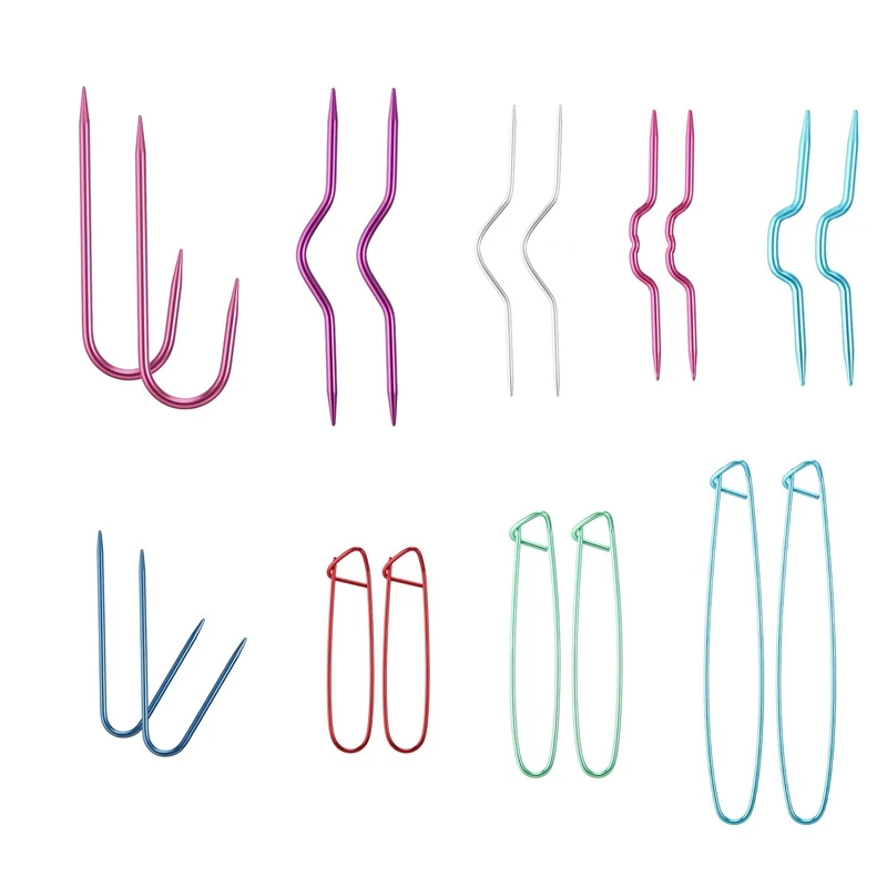 BMBY-18 Pieces Cable Stitch Holders Aluminum Cable Needles Bent Tapestry Yarn Needles Cable Stitch Knitting Needles
BMBY-18 Pieces Cable Stitch Holders Aluminum Cable Needles Bent Tapestry Yarn Needles Cable Stitch Knitting Needles
