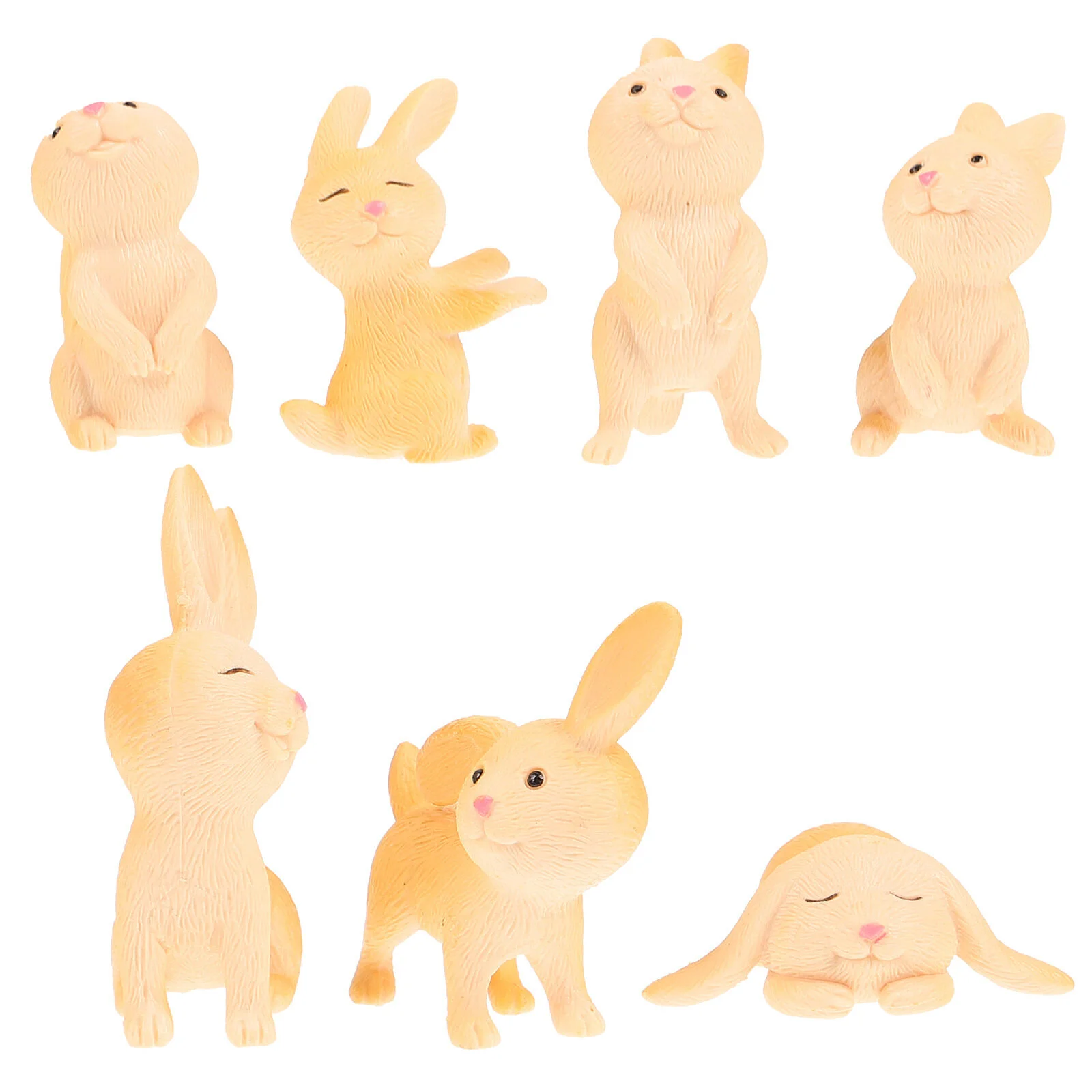 7pcs Rabbit Figurines Bunny Sculpture Small Bonsai Landscape Figurines Tiny Rabbit Statue Cake Topper Diy Table Display
7pcs Rabbit Figurines Bunny Sculpture Small Bonsai Landscape Figurines Tiny Rabbit Statue Cake Topper Diy Table Display