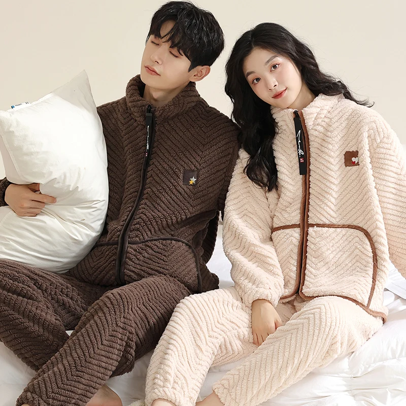 Pajama Women's Nightgown Pijama for Couple Winter Matching Pajamas for Set for Women Home Clothes Flannel Costume Paired
Pajama Women's Nightgown Pijama for Couple Winter Matching Pajamas for Set for Women Home Clothes Flannel Costume Paired