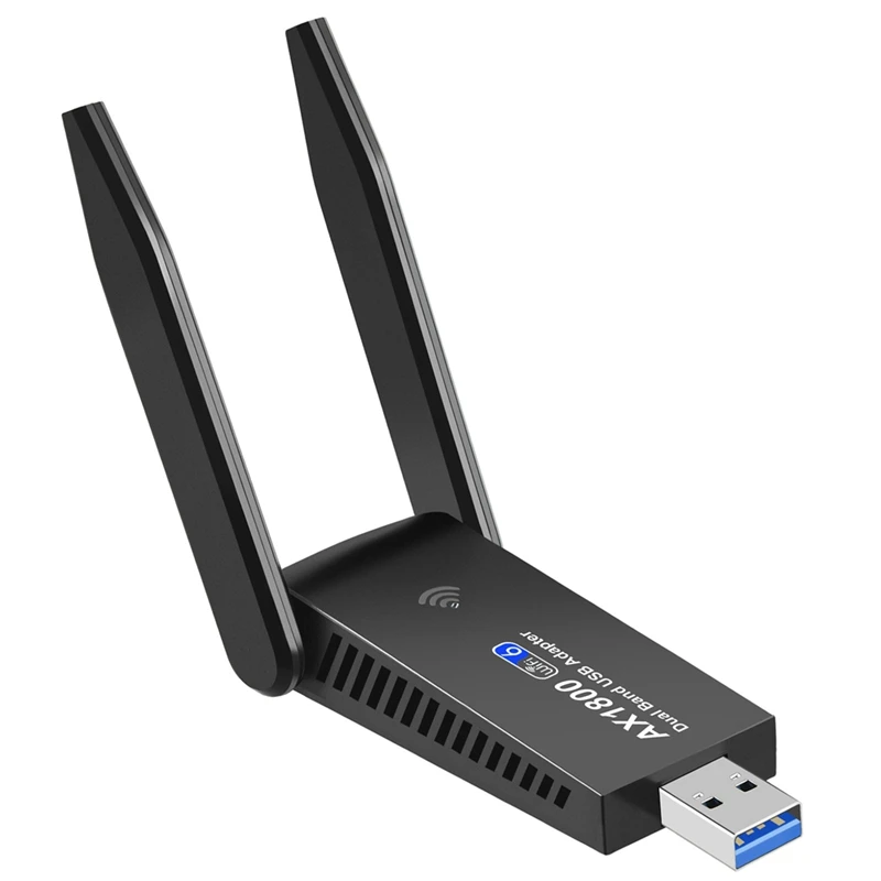 USB3.0 Dual-Band Gigabit Wireless Network Card, 2.4G/5.8G Dual-Band Driver-Free 1800Mbps Wifi6 Network Card,IEEE802.11Ax
USB3.0 Dual-Band Gigabit Wireless Network Card, 2.4G/5.8G Dual-Band Driver-Free 1800Mbps Wifi6 Network Card,IEEE802.11Ax