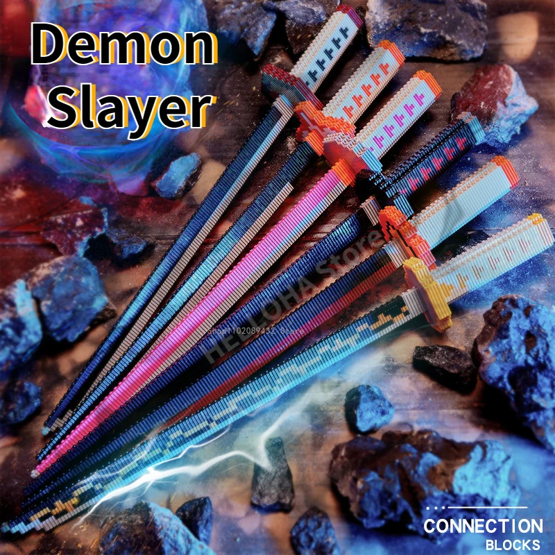 Demon Slayer Sword Katana Building Blocks Small Particle Building Block DIY Anime Cosplay Weapon Model Sword Kid Educational Toy
Demon Slayer Sword Katana Building Blocks Small Particle Building Block DIY Anime Cosplay Weapon Model Sword Kid Educational Toy