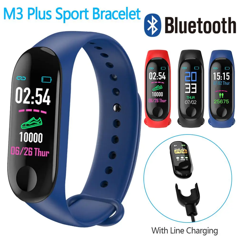 Smart Running Pedometer M3 Plus Blood Pressure Monitor Heart Rate Fitness Tracker Smart Bracelet Step Counter Waterproof Pedomet
Smart Running Pedometer M3 Plus Blood Pressure Monitor Heart Rate Fitness Tracker Smart Bracelet Step Counter Waterproof Pedomet