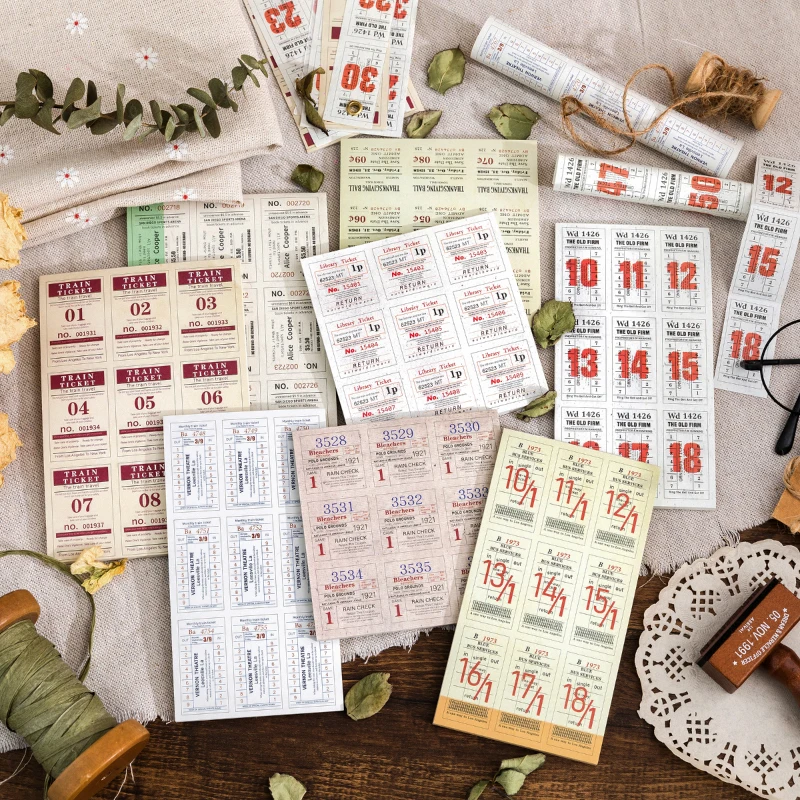 Yoofun 30pcs/pack Travel Tickets Memo Pads Decor Retro Material Paper for Scrapbooking Journal Planner Check List DIY Stationery
Yoofun 30pcs/pack Travel Tickets Memo Pads Decor Retro Material Paper for Scrapbooking Journal Planner Check List DIY Stationery