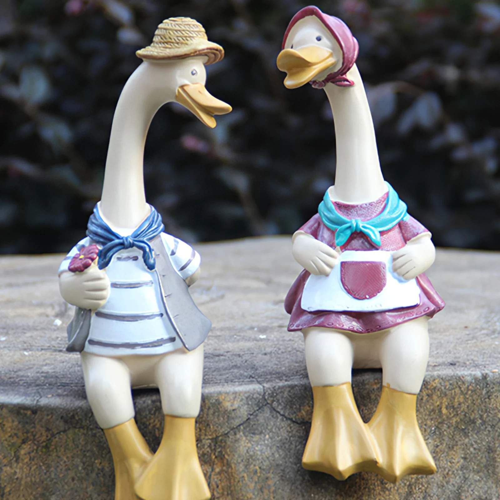2PCS Resin Duck Model Couple Duck Statue Home Animal Decoration Garden Ornament Painted Crafts Collection Ornament Gifts
2PCS Resin Duck Model Couple Duck Statue Home Animal Decoration Garden Ornament Painted Crafts Collection Ornament Gifts