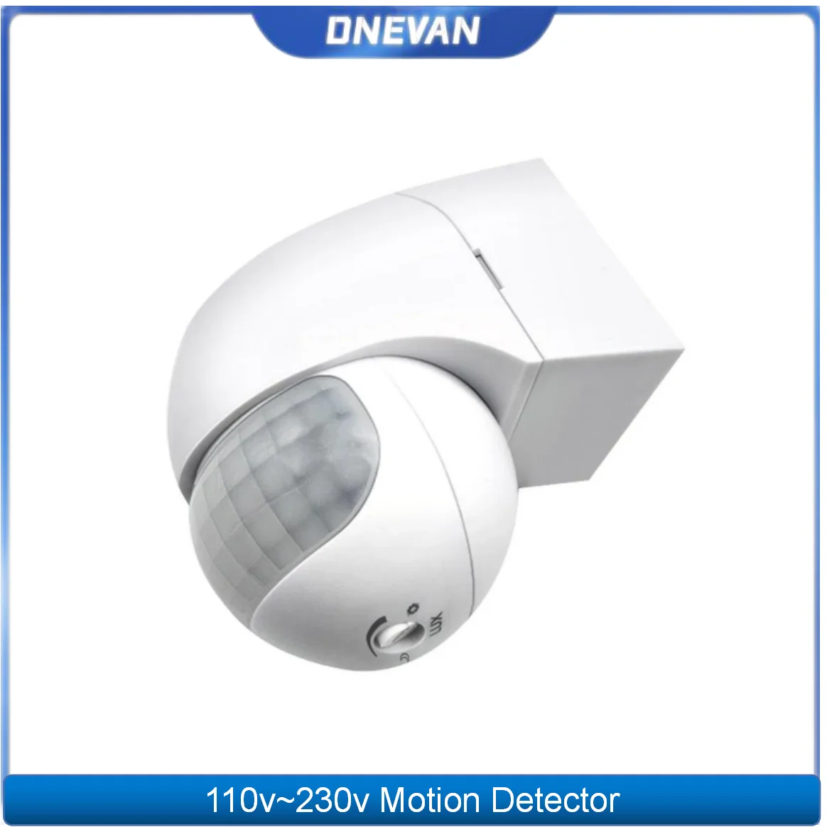 

New 1Pcs Motion Sensor 110v~230v Motion Detector Automatic 180 Degree Switch Light Outdoor Infrared Sensor Timer PIR Rotati C8A7