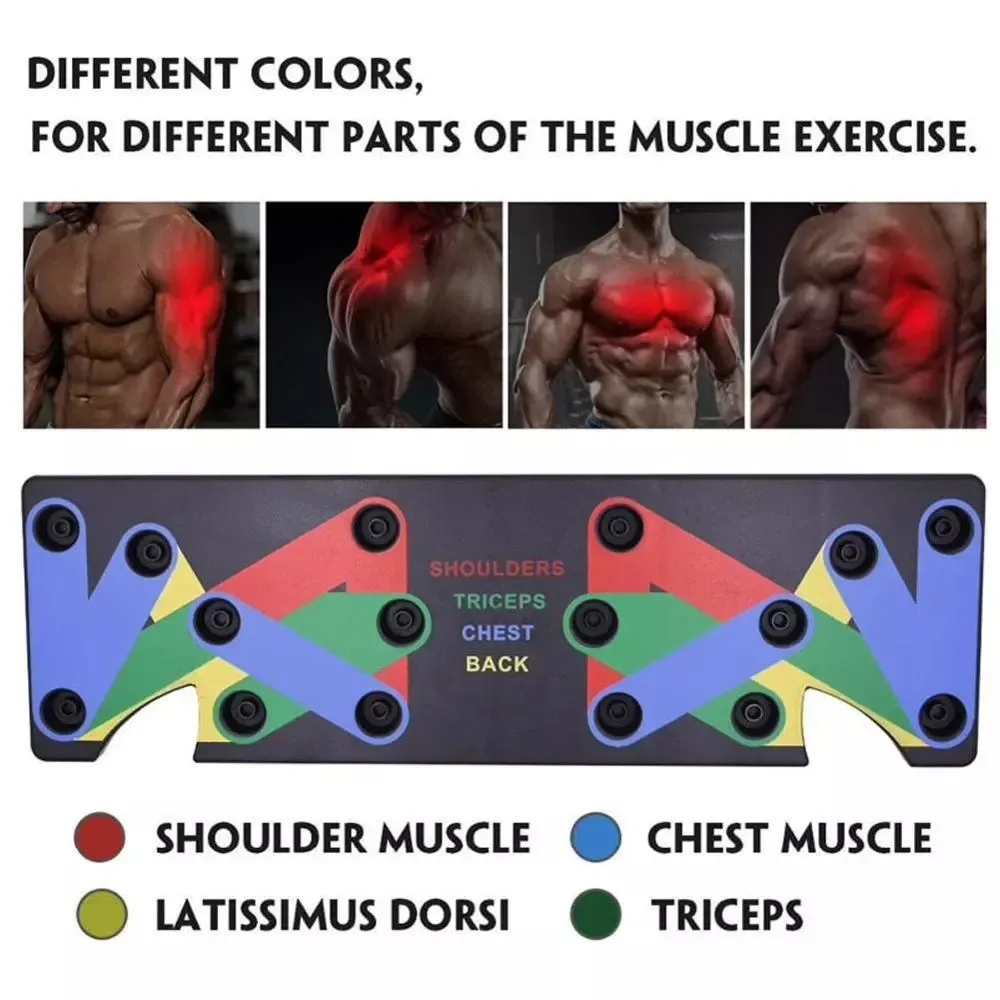 14 In 1 Push-Up Rack Board Training Sport Workout Fitness Gym Equipment Push Up Stand for ABS Abdominal Muscle Building Exercise
14 In 1 Push-Up Rack Board Training Sport Workout Fitness Gym Equipment Push Up Stand for ABS Abdominal Muscle Building Exercise