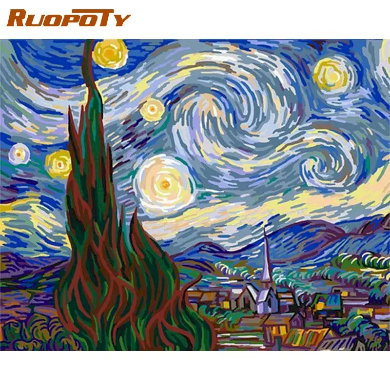 RUOPOTY Abstract Sky Scenery Oil Painting By Numbers Kits 40x50 Frame On Canvas Modern Home Living Room Decoration Artwork
RUOPOTY Abstract Sky Scenery Oil Painting By Numbers Kits 40x50 Frame On Canvas Modern Home Living Room Decoration Artwork