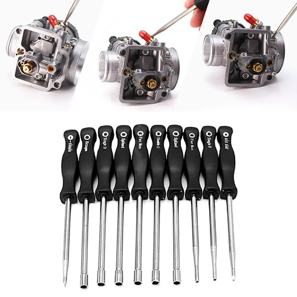 8PCS/10pcs Motorcycle Inner Carburetor Adjustment Tool Kit For Common 2 Cycle Carburator Small Engine Repair Tool Set
8PCS/10pcs Motorcycle Inner Carburetor Adjustment Tool Kit For Common 2 Cycle Carburator Small Engine Repair Tool Set