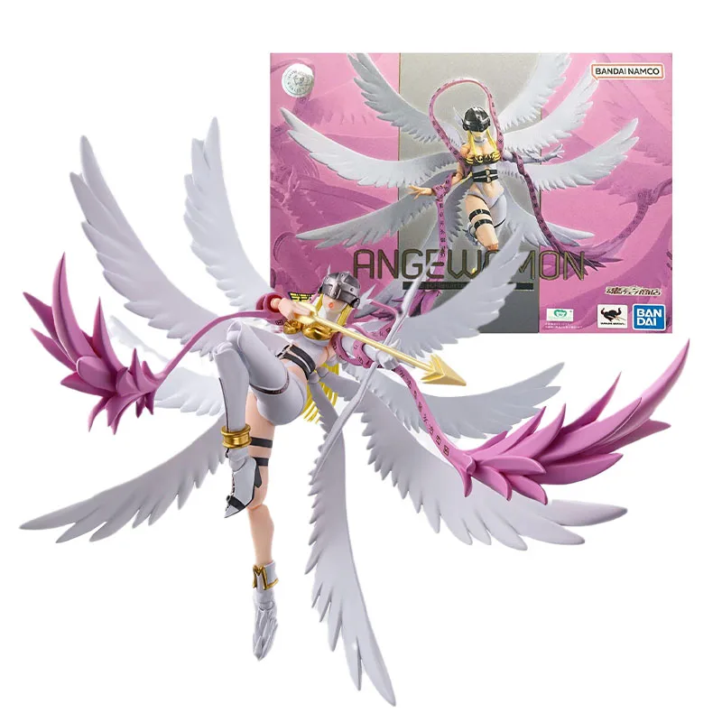 

В наличии Bandai Подлинная модель приключений Digimon комплект Аниме фигурки SHF Angewomon Коллекционная модель аниме экшн-фигурки для мальчиков Игрушки