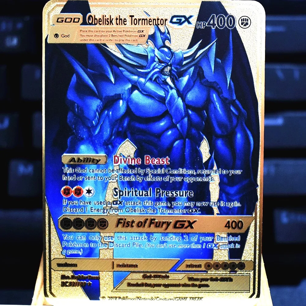 Металлический картон Nieuwste с изображением покемона Vmax V Gx Ex
Металлический картон Nieuwste с изображением покемона Vmax V Gx Ex