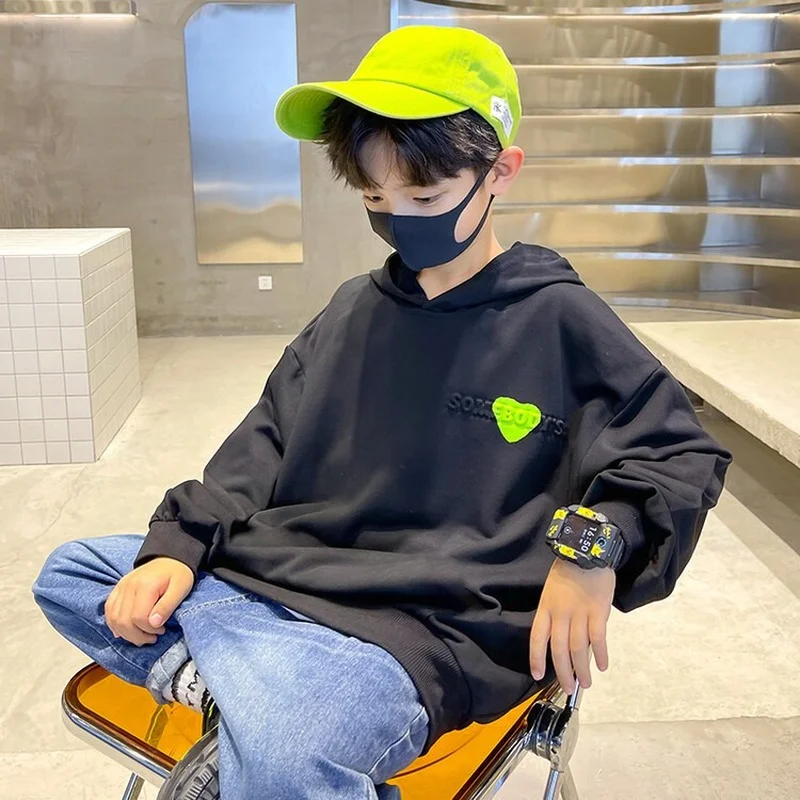 New Spring Autumn Boys Sweatshirts Fashion Hoodies Children's Clothing Love Design Hooded Sportswear Teens Pullover Tops 4-14 Y
New Spring Autumn Boys Sweatshirts Fashion Hoodies Children's Clothing Love Design Hooded Sportswear Teens Pullover Tops 4-14 Y