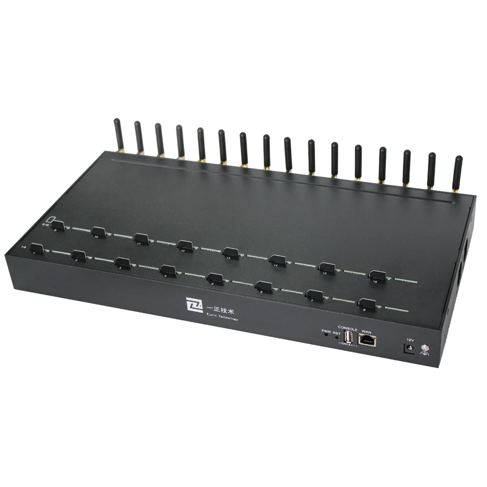 Ejoin 4G High Quality Voip GSM Gateway,GOIP16 Port 16 Sim Card Slots Sim Box Support Call/ SMS/ MMS ACOM516L-16
Ejoin 4G High Quality Voip GSM Gateway,GOIP16 Port 16 Sim Card Slots Sim Box Support Call/ SMS/ MMS ACOM516L-16