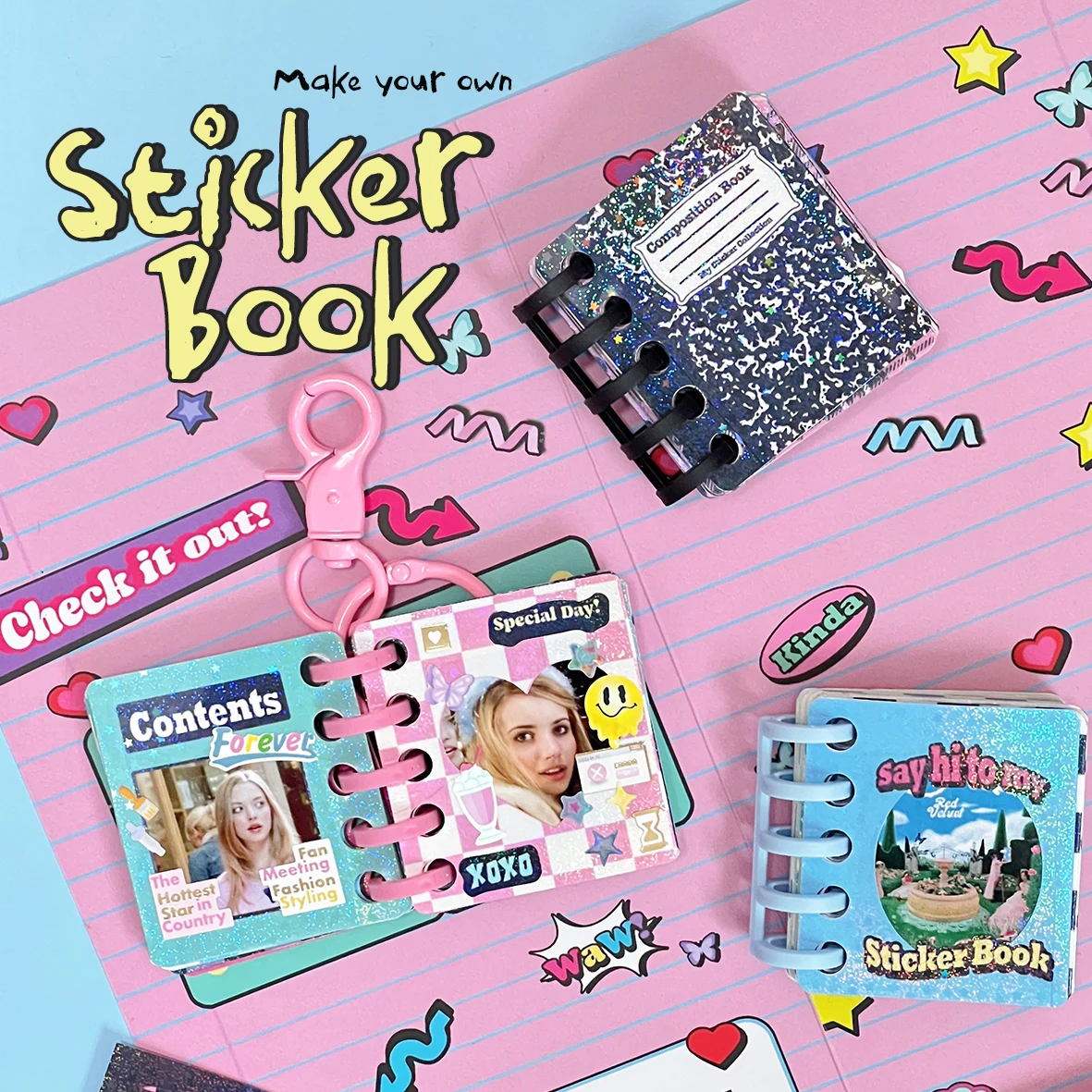Holographic HD Sticker Book Binder Photo Card Diy Decoration Journal Collect Book Make Your Own Sticker Book
Holographic HD Sticker Book Binder Photo Card Diy Decoration Journal Collect Book Make Your Own Sticker Book