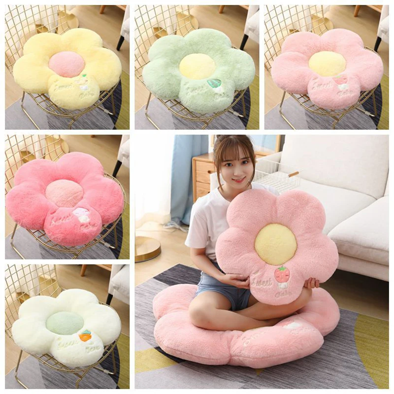 40cm Stuffed Flower Cushion smile face Kawaii Decor Anime Sunflower Pillow Bay Window Pink Flower for Kids room Seat Pillow Toy
40cm Stuffed Flower Cushion smile face Kawaii Decor Anime Sunflower Pillow Bay Window Pink Flower for Kids room Seat Pillow Toy