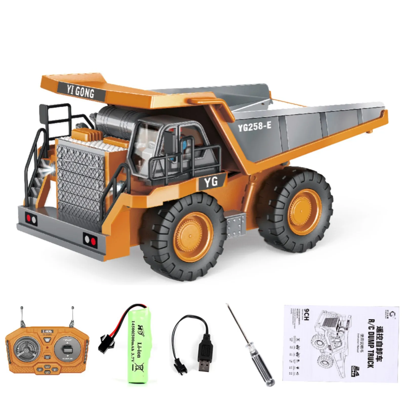 9 Channel Remote Control Construction Dump Truck Toy RC Dump Truck With 2.4Ghz Transmitter Model Car 1 18
9 Channel Remote Control Construction Dump Truck Toy RC Dump Truck With 2.4Ghz Transmitter Model Car 1 18
