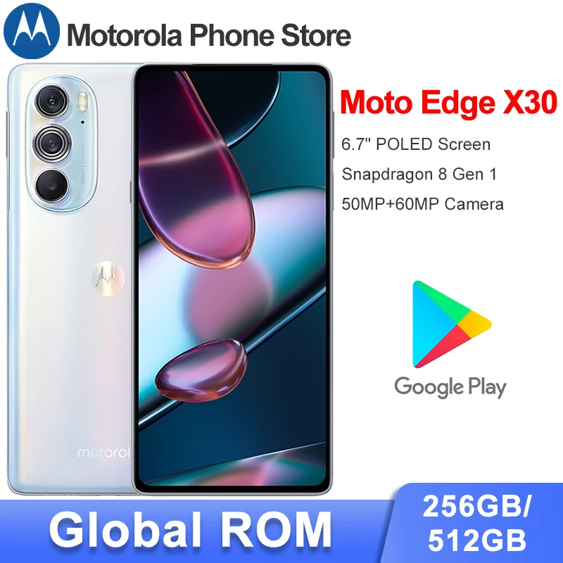 

Смартфон Motorola MOTO Edge X30, телефон с глобальной прошивкой, 256 ГБ/512 ГБ, Snapdragon 8 Gen 1, экран 6,7 дюйма, тройная камера 50 МП, аккумулятор 5000 мАч