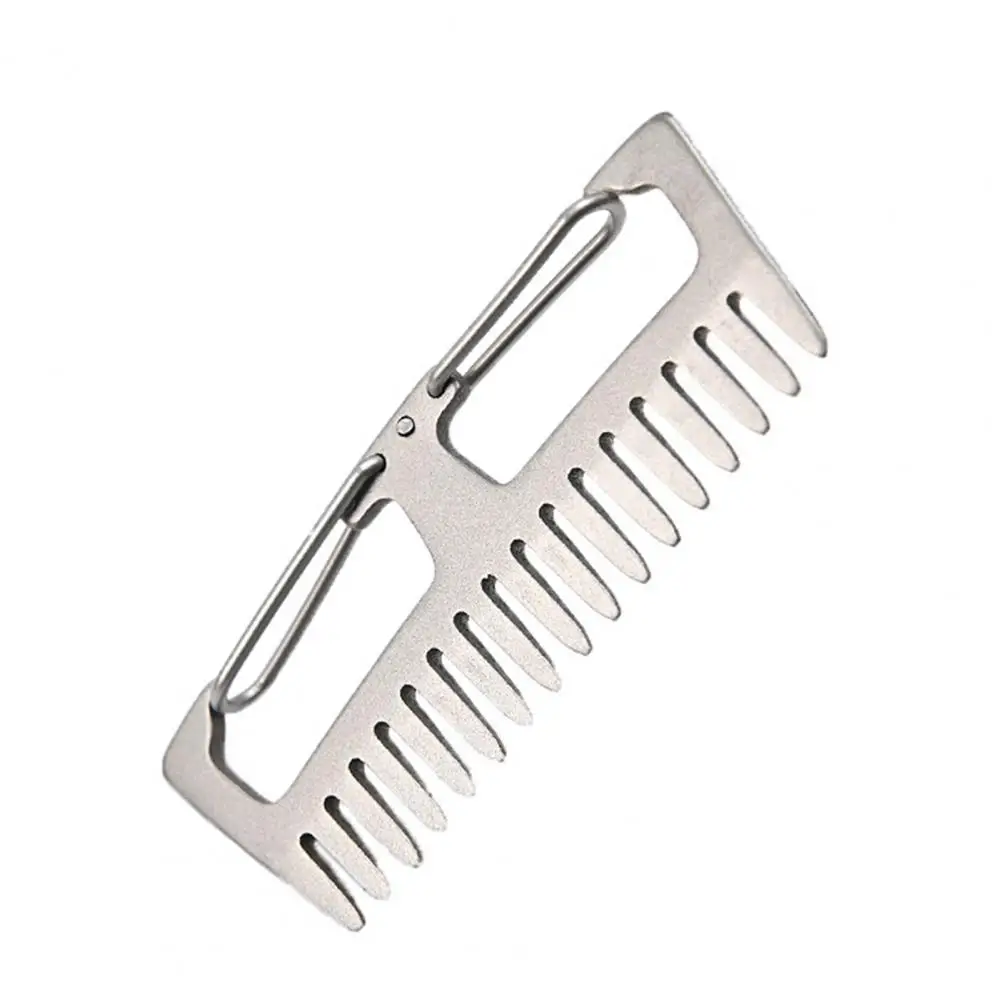 Titanium Alloy Hair Combs Super Light Mini Anti-static Portable Hanging Buckle Comb Outdoor Small Accessories
Titanium Alloy Hair Combs Super Light Mini Anti-static Portable Hanging Buckle Comb Outdoor Small Accessories